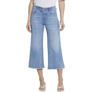 NYDJ New Brigitte Wide Leg Capri Jeans Corfu Blue Denim sz 20W Women's Plus